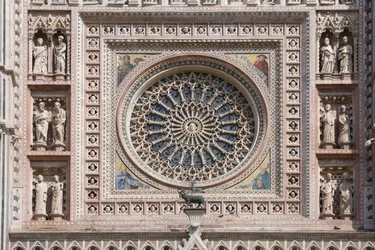 Rosetón, Catedral de Santa Maria Assunta, Orvieto, Umbría, Italia