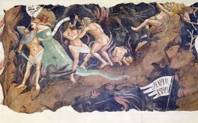 Triunfo de la muerte, 1348 (detalle)