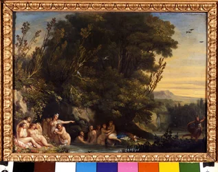 Diana y Acteón. Pintura de Andrea Appiani (1754-1817) Milán