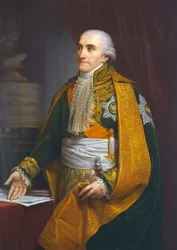 Retrato de Luigi Giuseppe Arborio di Gattinara, Marqués de Breme, Ministro del Interior del Reino de Italia, pintura de Andrea Appiani