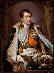 Retrato de Napoleón Bonaparte con el traje de Rey de Italia