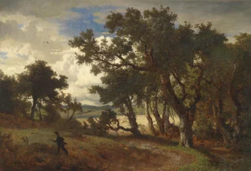 Alemán: Hunter in landscape