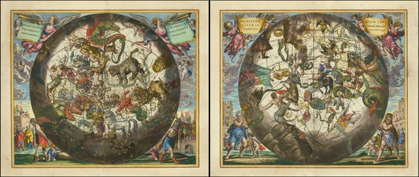 Haemisphaerium Stellatum Boreale Cum Aequali Sphaerarum Proportione - Haemisphaerium Stellatum Australe Cum Aequali Sphaerarum Proportione