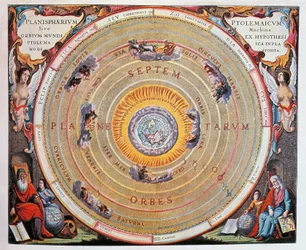 Mapa del Mundo, estudio de la Tierra basado en las teorías de Ptolomeo