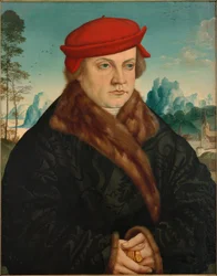 Retrato de un hombre con boina roja