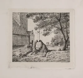 La tumba de Lundbye en el cementerio de Bedsted en Sønderjylland