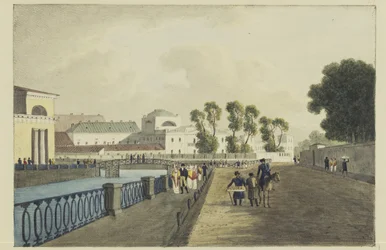 La Casa Apraksin en el Río Fontanka, 1821-1822