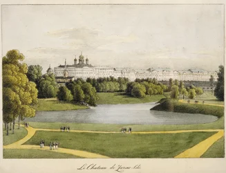 El Palacio de Catalina en Tsarskoye Selo, 1821-1822