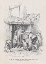 Nos dice: no llores, ¡Actúa! de Escenas de la vida privada y pública de los animales, ca. 1837-1847