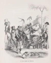 El hermoso mundo de las Tullerías de Escenas de la vida privada y pública, ca. 1837-47