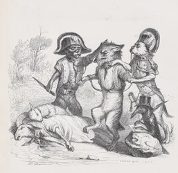 El autor de este ataque es un delicado lobito de Escenas de lo privado, ca. 1837-47