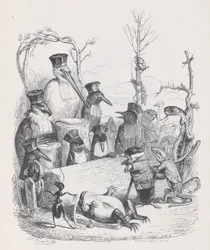 Cuanto más avanzamos, menos penetramos en el horrible misterio del cual el desafortunado..., ca. 1837-47