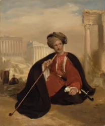 Charles Lenox Cumming-Bruce en traje turco"
"