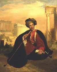 Retrato de George Cumming con traje turco
