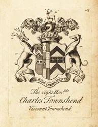 Escudo de armas del Muy Honorable Charles Townshend, 2do Vizconde Townshend