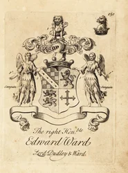Escudo de armas del Muy Honorable Edward Ward, 9º Barón Dudley, 4º Barón Ward