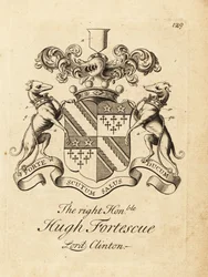 Escudo de armas del Muy Honorable Hugh Fortescue
