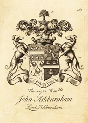 Escudo de armas del Muy Honorable John Ashburnham, Lord Ashburnham