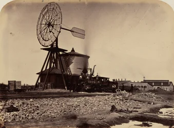 Lámina 16. El molino de viento de Laramie, 1869 (foto)