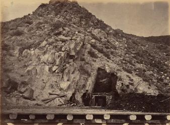 Lámina 28. Lechos de carbón de Bear River,1869 (foto)