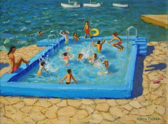 Piscina azul, Vrsar, Croacia, 2017