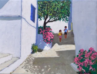 Bougainvillea,Skiathos, 2024 (óleo sobre lienzo)