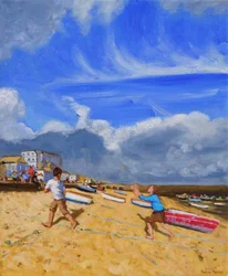 Cachando la pelota, St Ives, 2016
