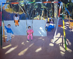 Niños columpiándose, 1996