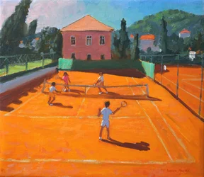 Tenis en cancha de arcilla, Lapad, Croacia, 2012