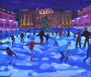 Patinadores vespertinos, Somerset House, 2015