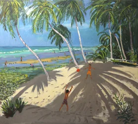 Palmeras, playa Clovelly, Barbados, 2013