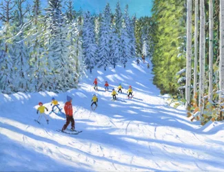 Lección de esquí, Samoens, Francia, 2020