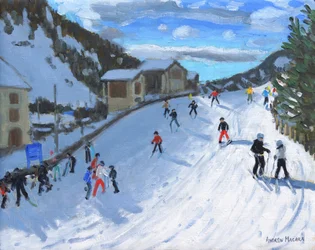 Esquiando hacia Selva Val Gardena, 2016