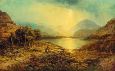 La partida de caza (óleo sobre lienzo)