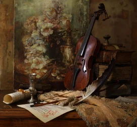 Naturaleza muerta musical académica