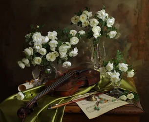 Música para violín «White Roses»
