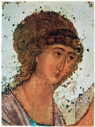 La Trinidad de Roublev (detalle), c. 1411