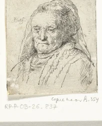 Busto retrato de la madre de Rembrandt