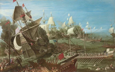 La batalla de Lepanto, 1622