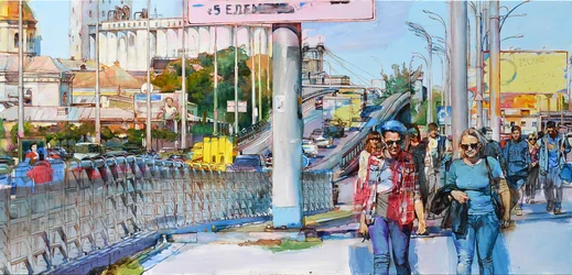 La ajetreada vida en las calles de la ciudad