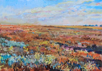 Horizonte de un campo colorido