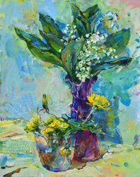 Jarrones para flores de primavera