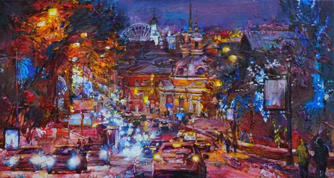 Una noche animada en la ciudad