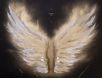 Alas de ángel doradas