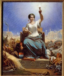 Francia iluminando el mundo. Alegoría
