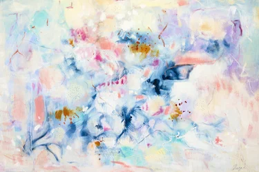 Pastel fluido abstracto