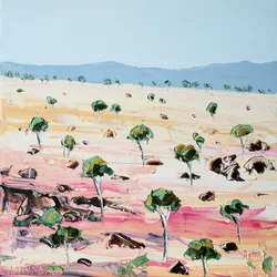 Árboles del desierto rosa