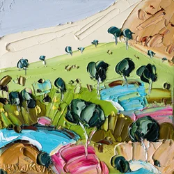 Paisaje vibrante y con textura