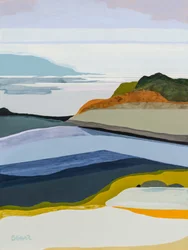 Paisaje costero abstracto