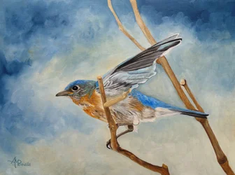 El pájaro azul alza el vuelo